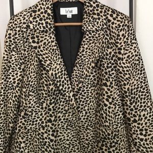 Vintage leopard blazer